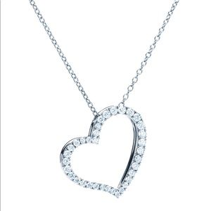 🔥18K WHITE GOLD DIAMOND💎PENDANT NECKLESS🔥